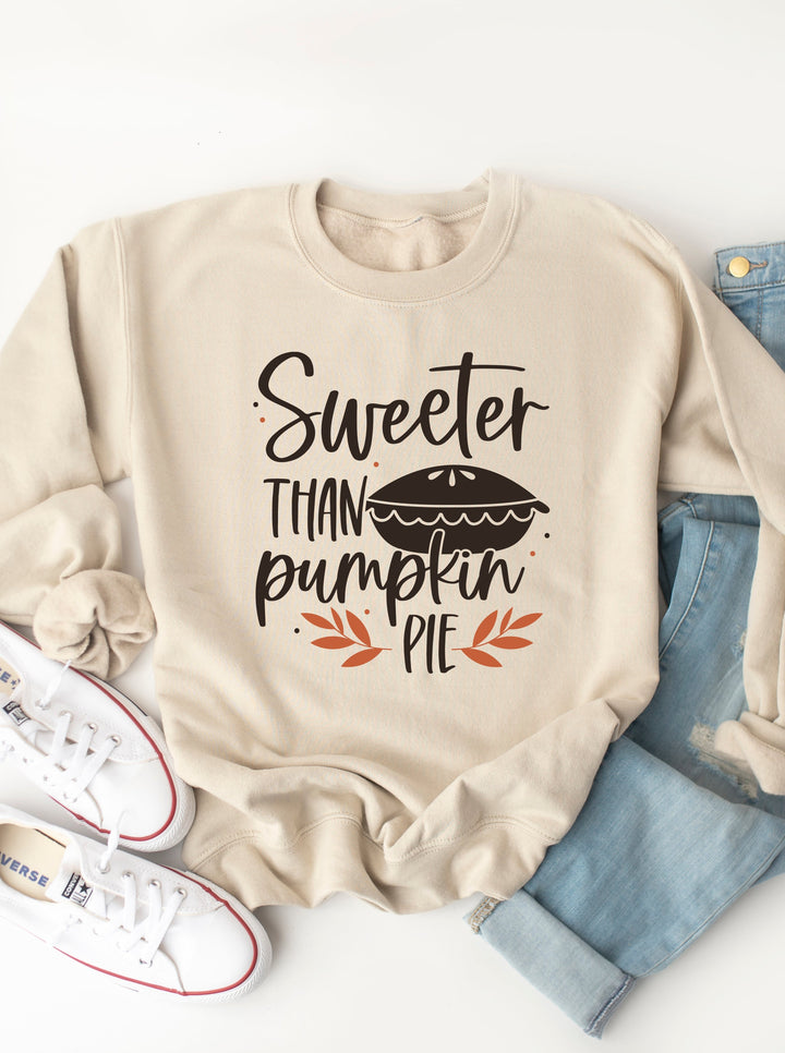 Sweeter Than Pumpkin Pie Graphic Sweatshirt