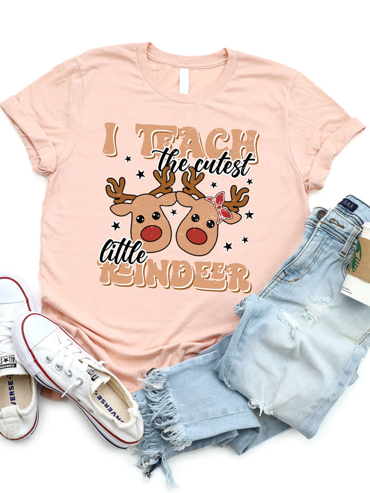 I Teach The Cutest Reindeer Graphic Tee