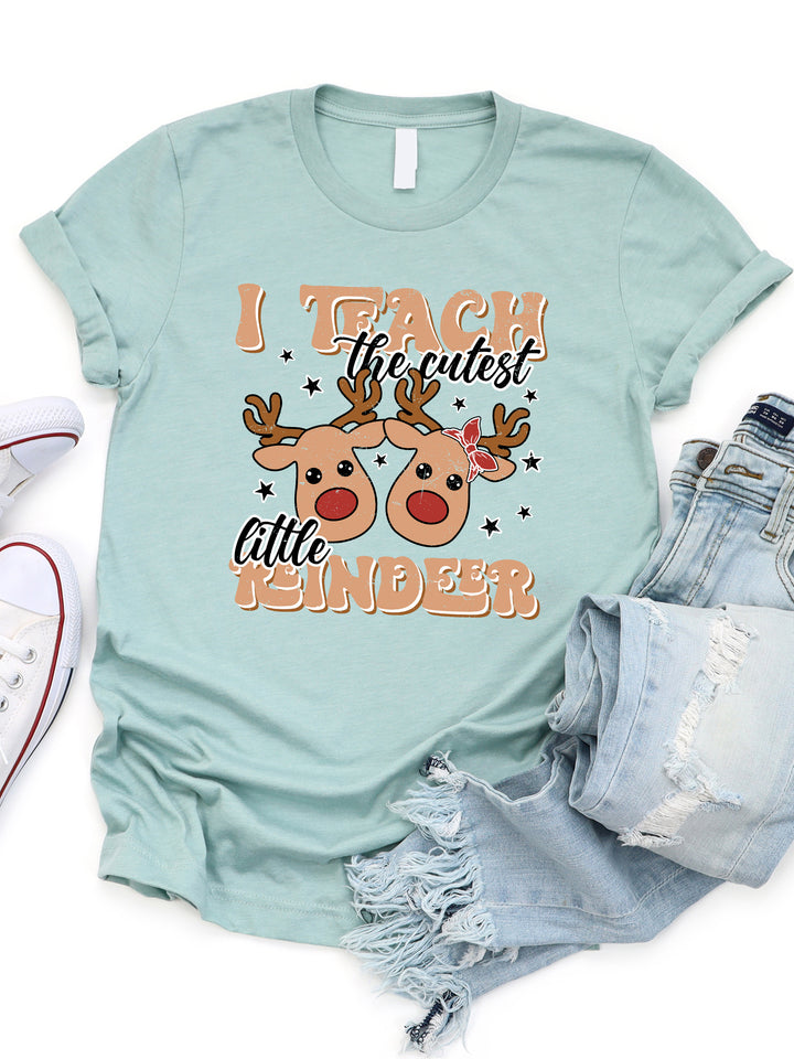 I Teach The Cutest Reindeer Graphic Tee