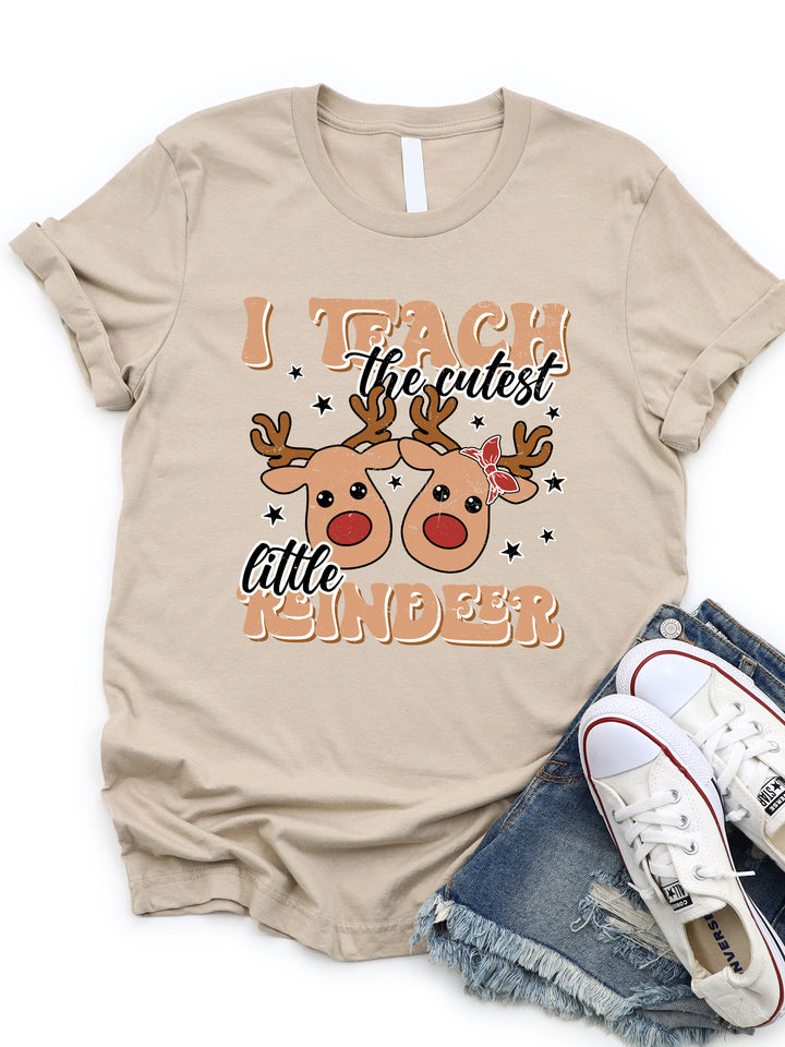 I Teach The Cutest Reindeer Graphic Tee