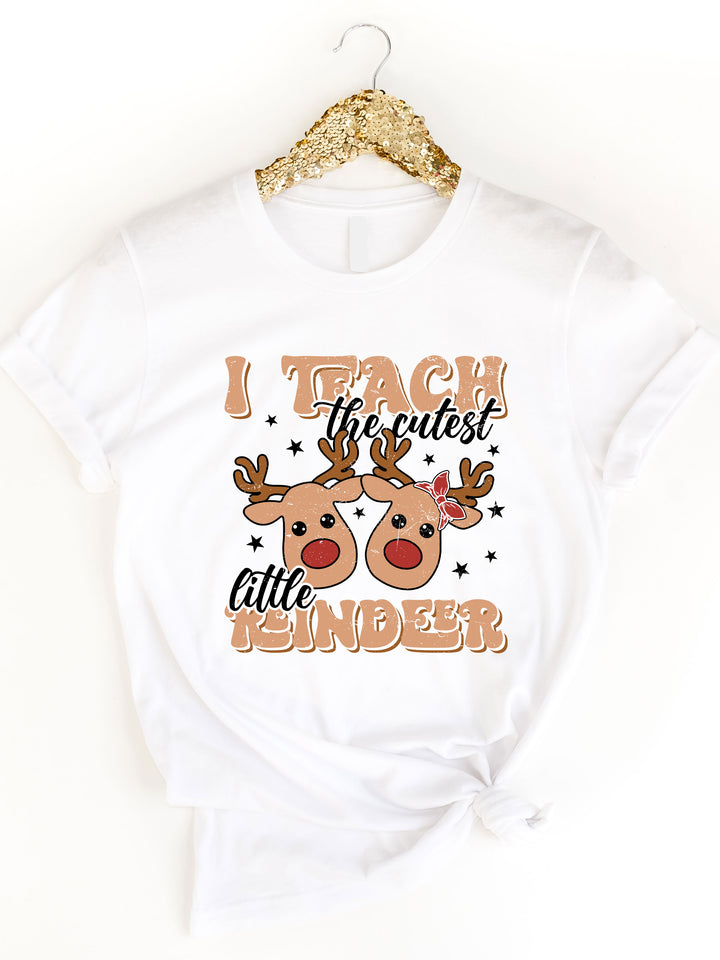 I Teach The Cutest Reindeer Graphic Tee