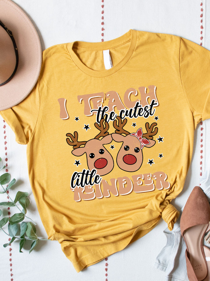 I Teach The Cutest Reindeer Graphic Tee