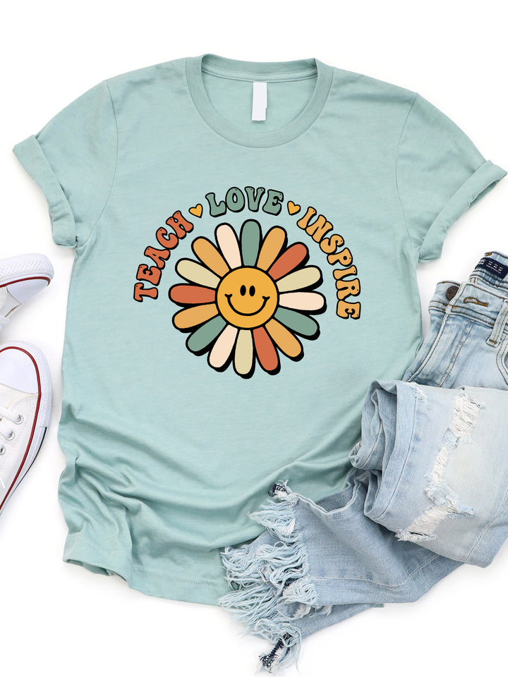 Teach Love Inspire Daisy Graphic Tee