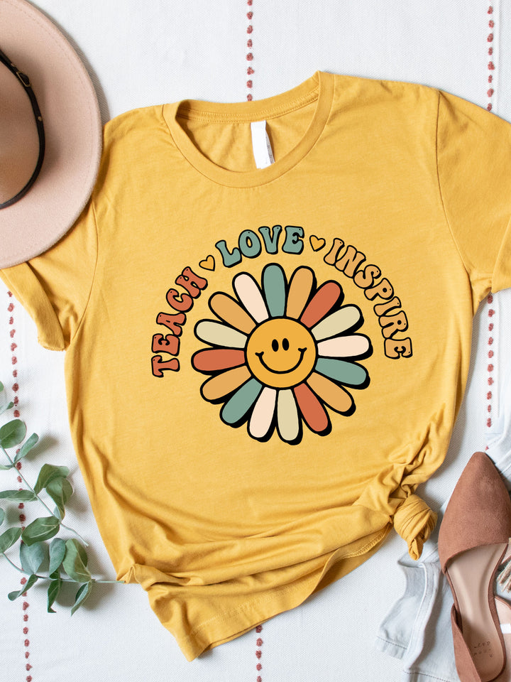 Teach Love Inspire Daisy Graphic Tee