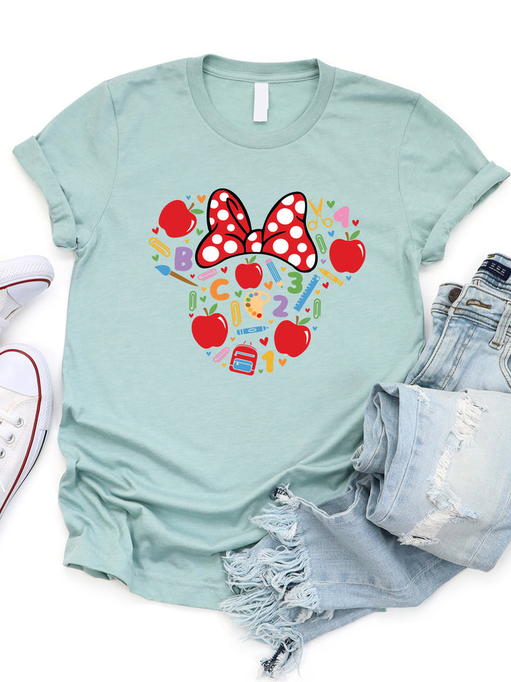 Teacher Minnie Mouse Graphic Tee