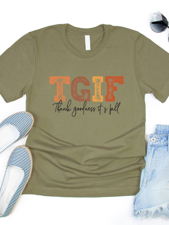 TGIF - Thank Goodness It's Fall Graphic Tee