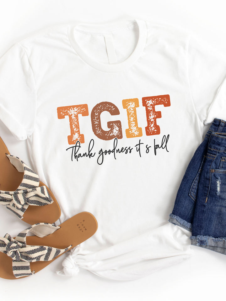 TGIF - Thank Goodness It's Fall Graphic Tee