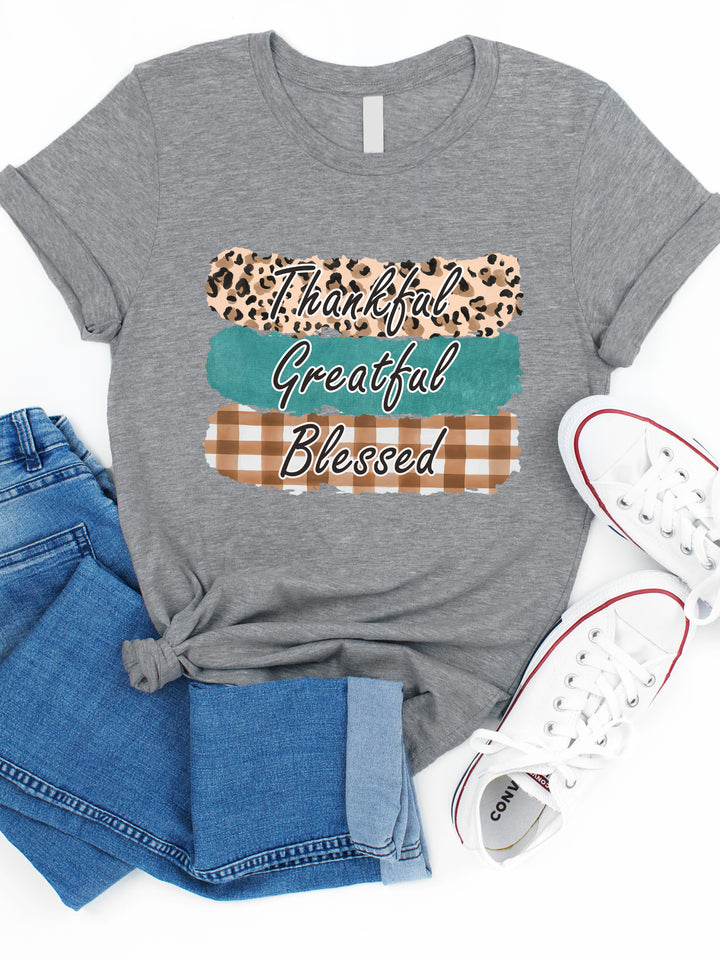 Thankful Grateful Blessed - Graphic Tee