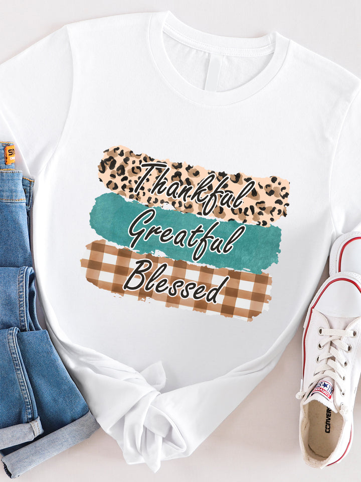 Thankful Grateful Blessed - Graphic Tee