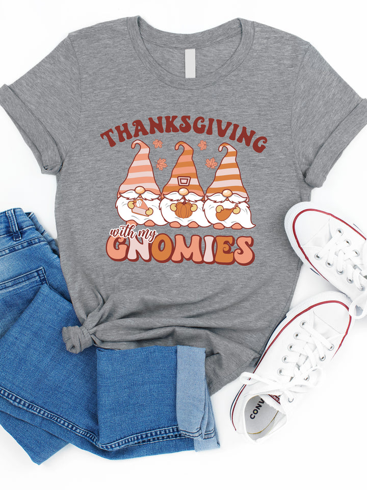 Thanksgiving With My Gnomies Graphic Tee
