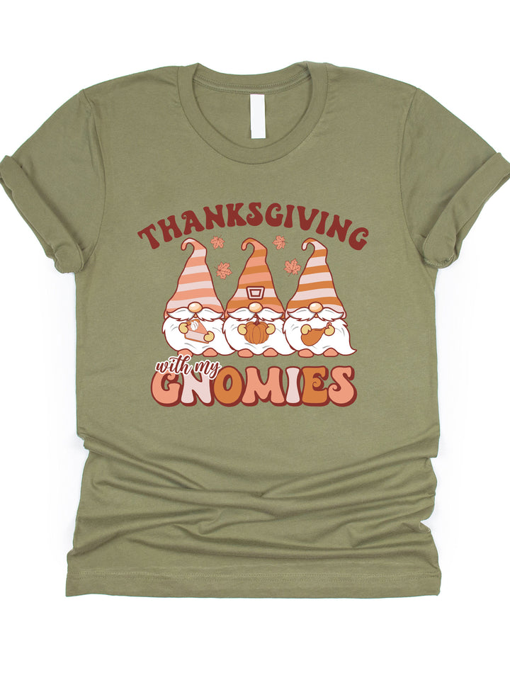 Thanksgiving With My Gnomies Graphic Tee
