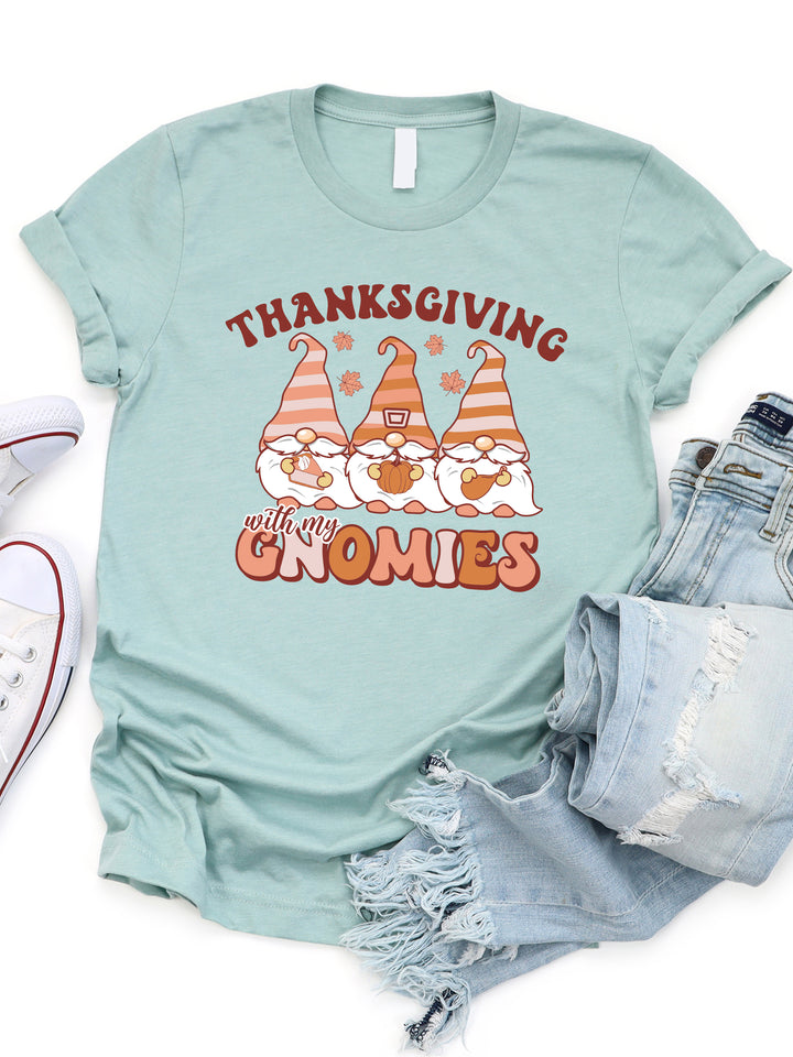Thanksgiving With My Gnomies Graphic Tee