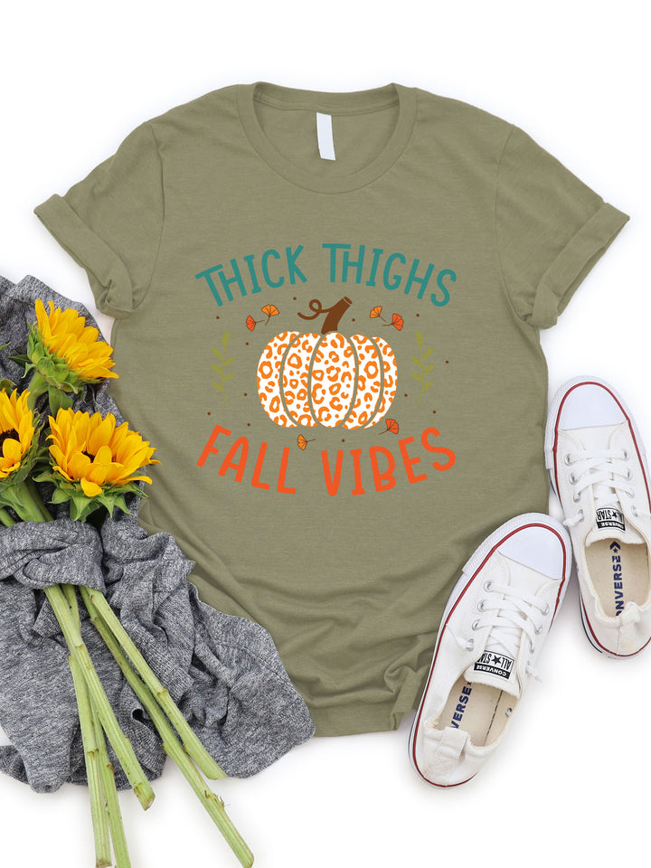 Thick Thighs Fall Vibes Graphic Tee