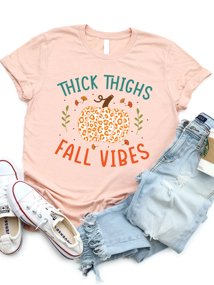 Thick Thighs Fall Vibes Graphic Tee