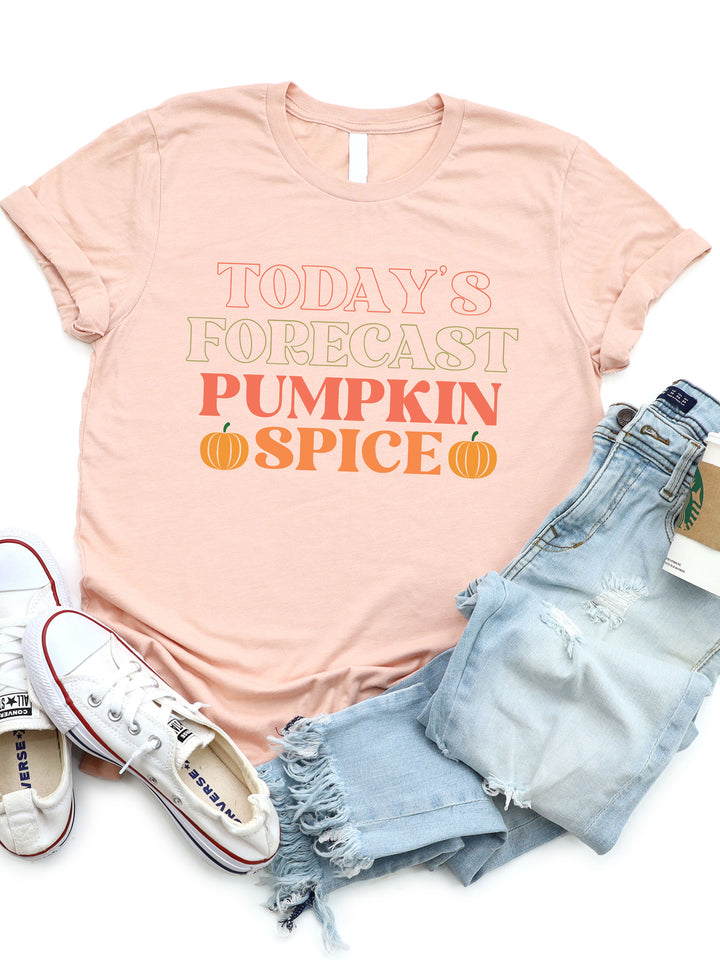 Today's Forecast Pumpkin Spice Graphic Tee