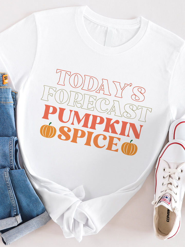 Today's Forecast Pumpkin Spice Graphic Tee
