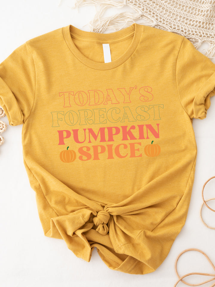 Today's Forecast Pumpkin Spice Graphic Tee