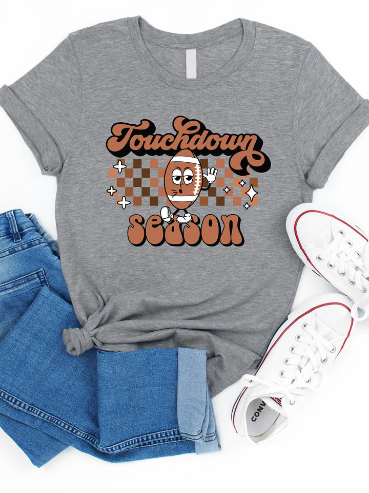 Touchdown Season Checkered Graphic Tee
