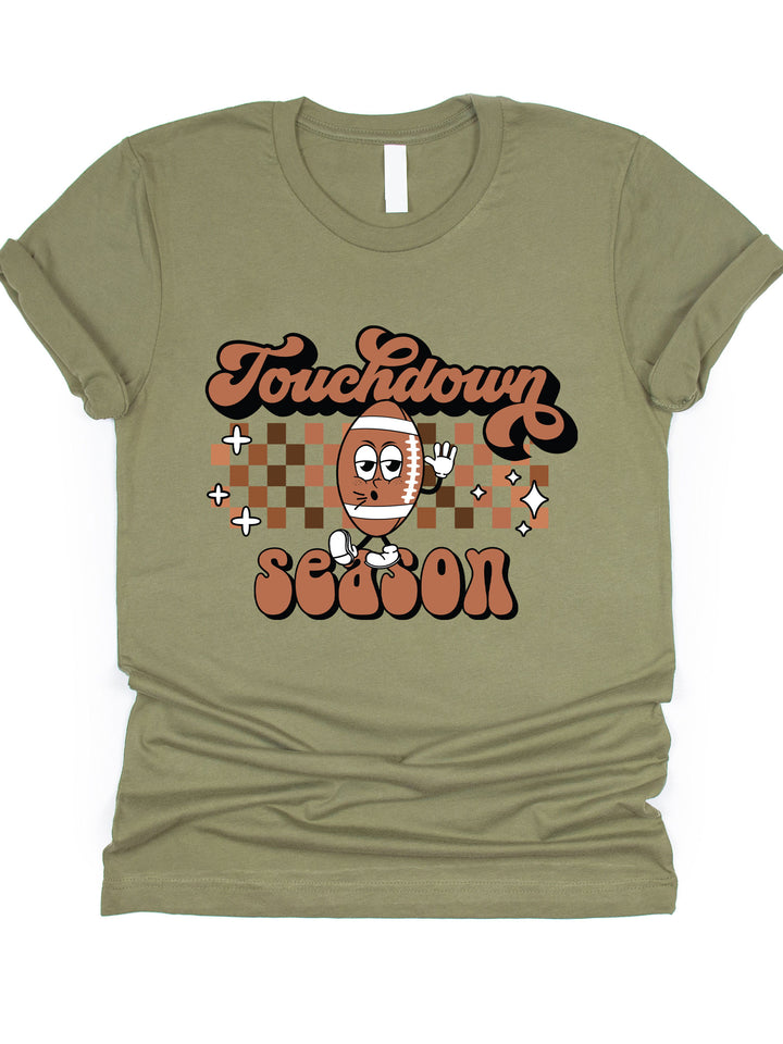 Touchdown Season Checkered Graphic Tee