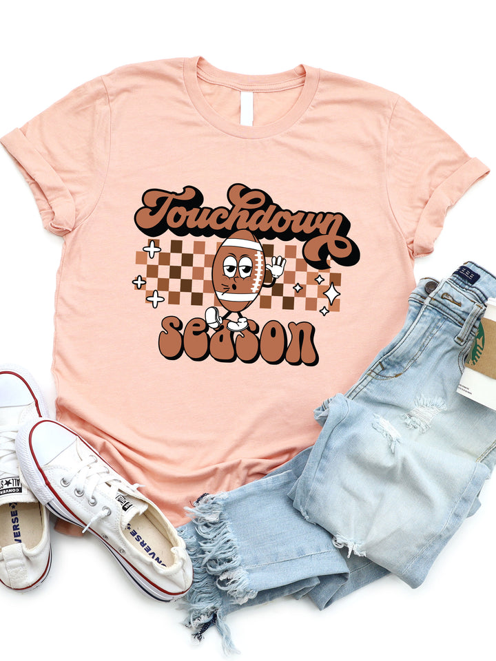 Touchdown Season Checkered Graphic Tee