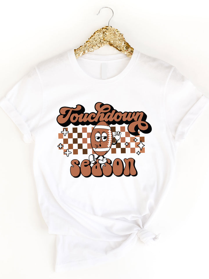 Touchdown Season Checkered Graphic Tee
