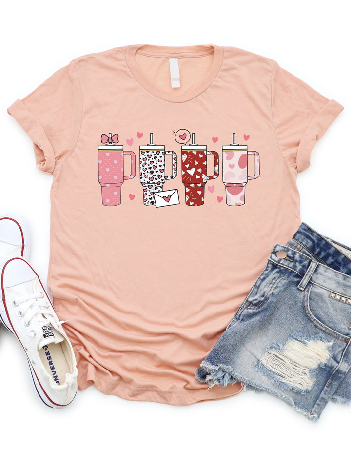 Valentine Stanley Cups Graphic Tee