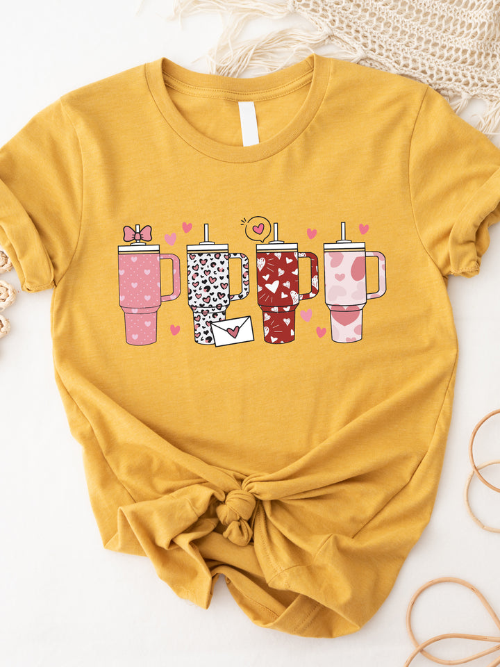 Valentine Stanley Cups Graphic Tee