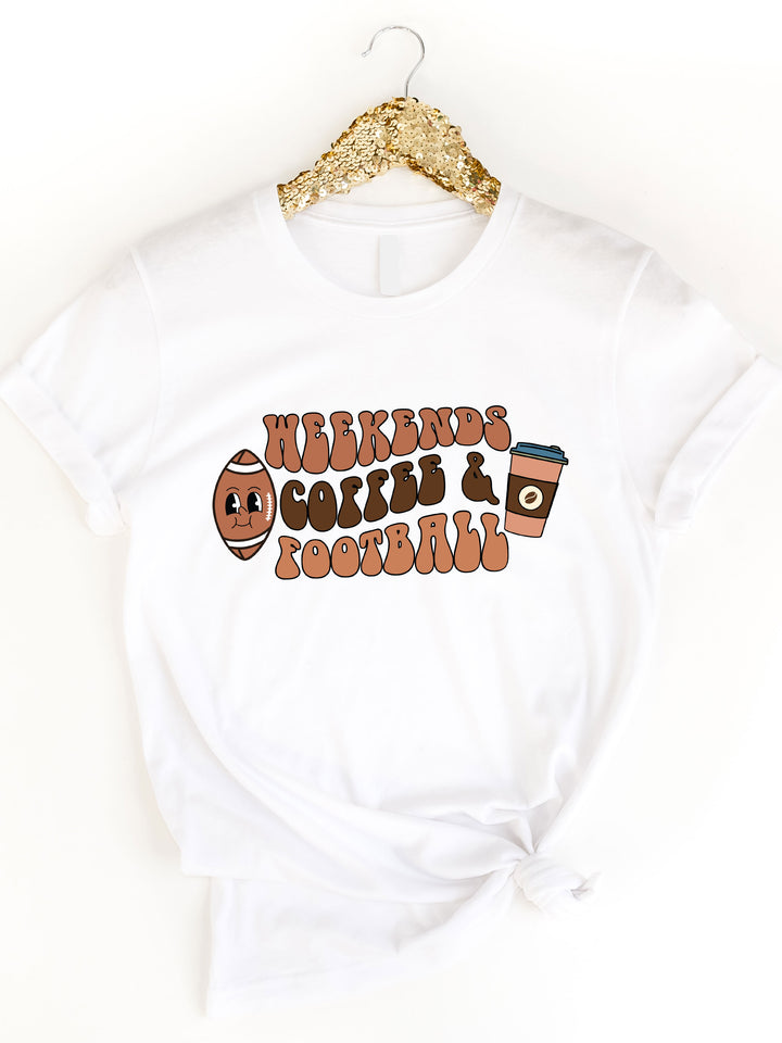 Weekends, Coffee, & Football Graphic Tee