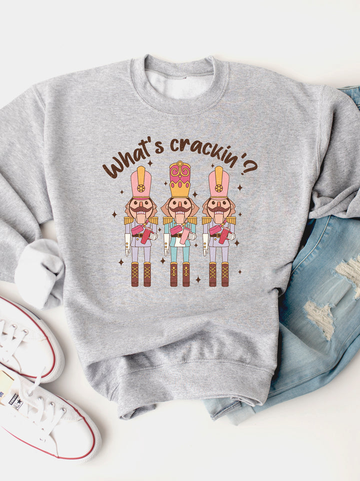 What's Crackin, 3 Stanley Nutcrackers - Graphic Sweatshirt