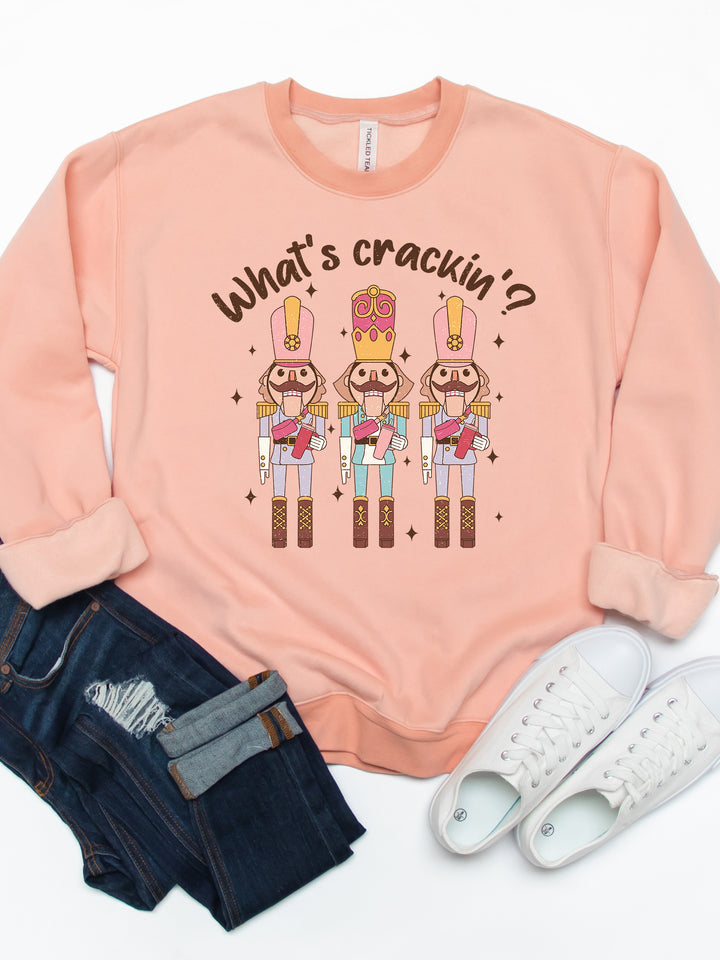 What's Crackin, 3 Stanley Nutcrackers - Graphic Sweatshirt