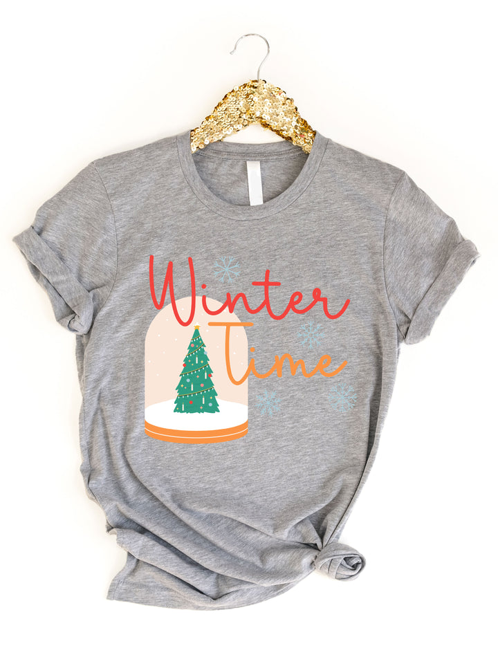 Winter Time Snow Globe Graphic Tee