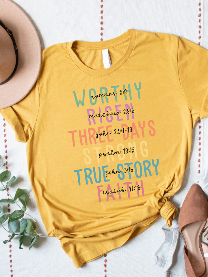 Worthy Risen Three Days Graphic Tee