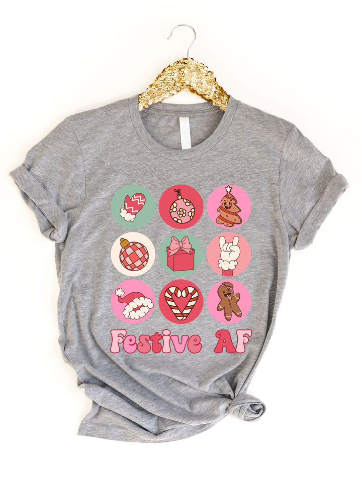 Christmas Icon Festive AF Graphic Tee