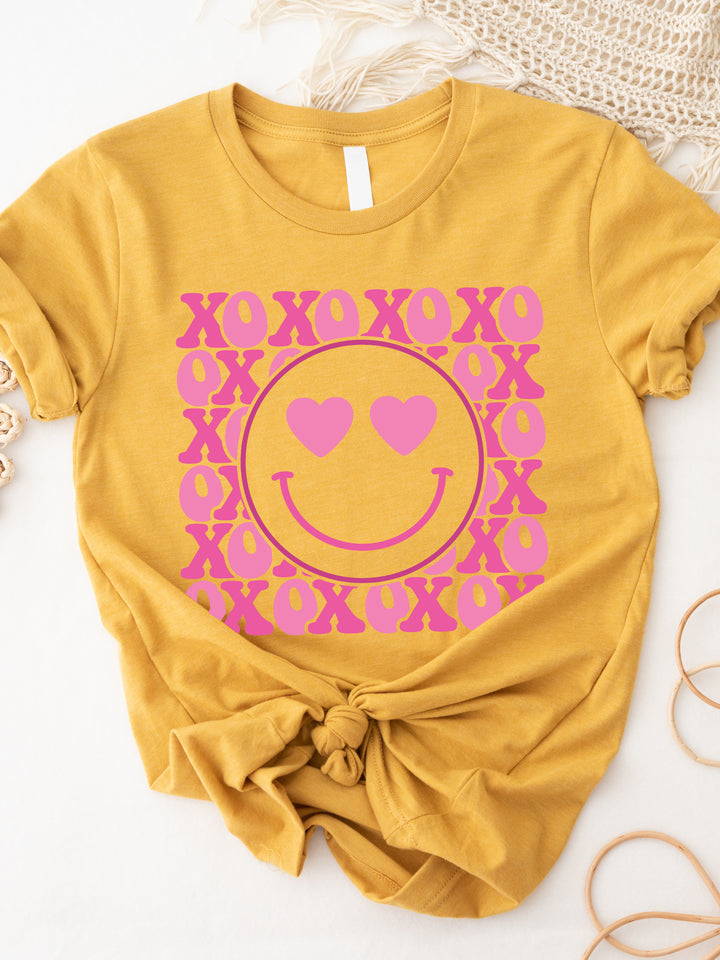 Xoxo Smiley Face Graphic Tee