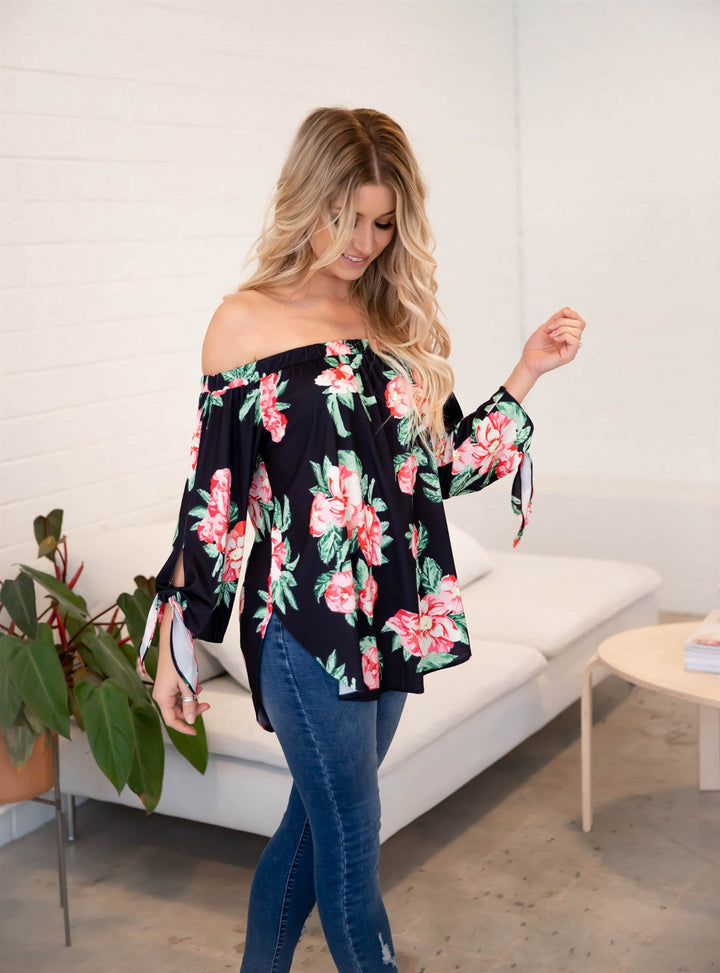 Floral Mila Off Shoulder Top