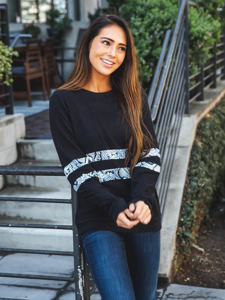 Pattern Stripe Ruby Pullover