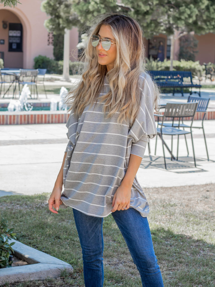 Oversized Stripe Renee Top