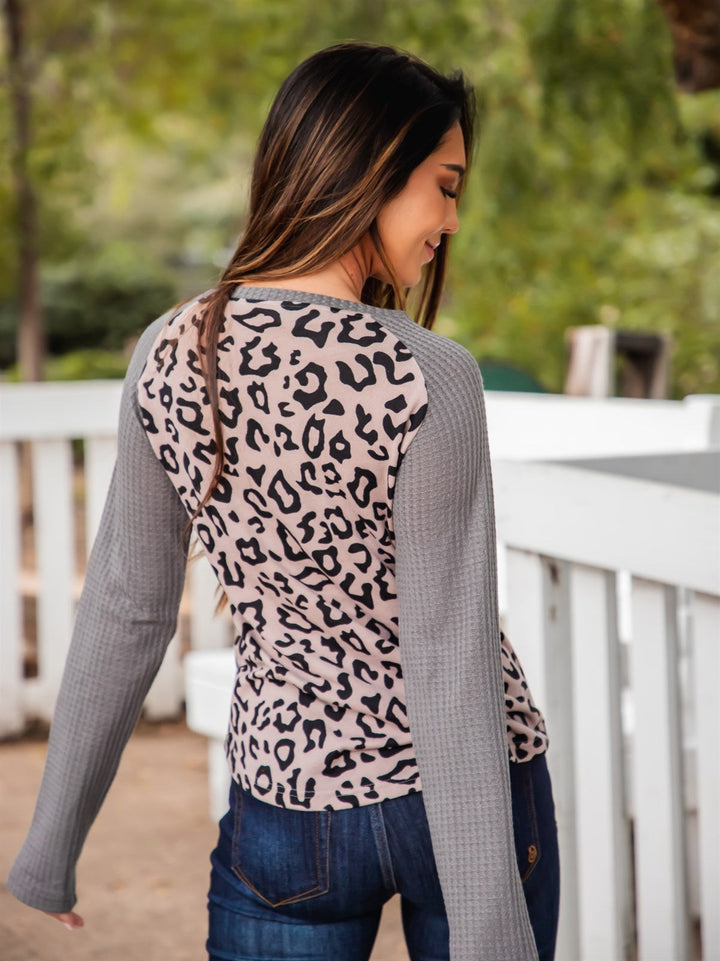 Contrast Sleeve Monica Top
