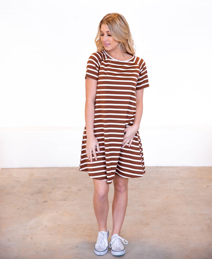 Striped Delilah Swing Dress
