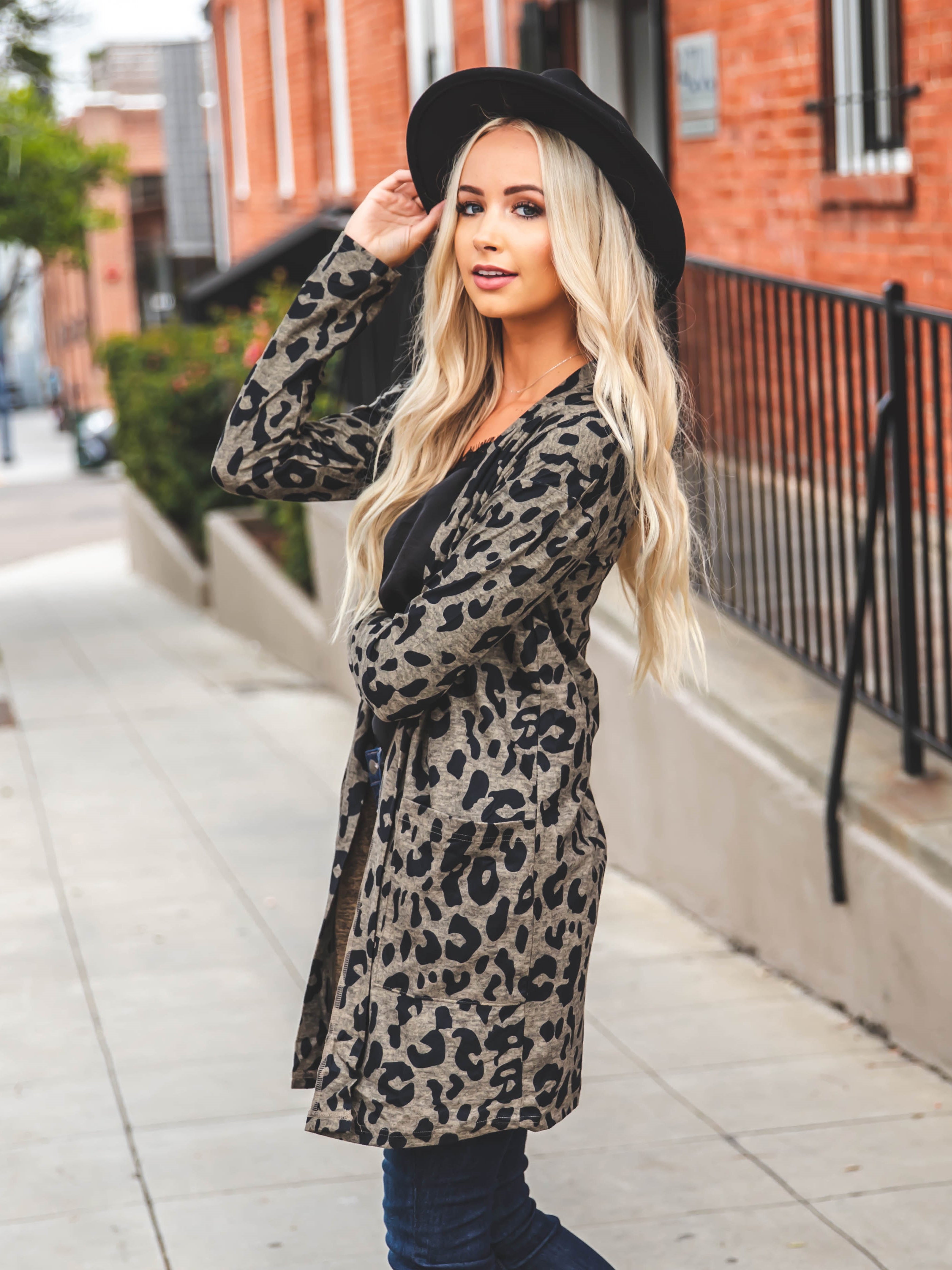 Animal Print Cardigan Animal Print Cardigan – Tickled Teal LLC