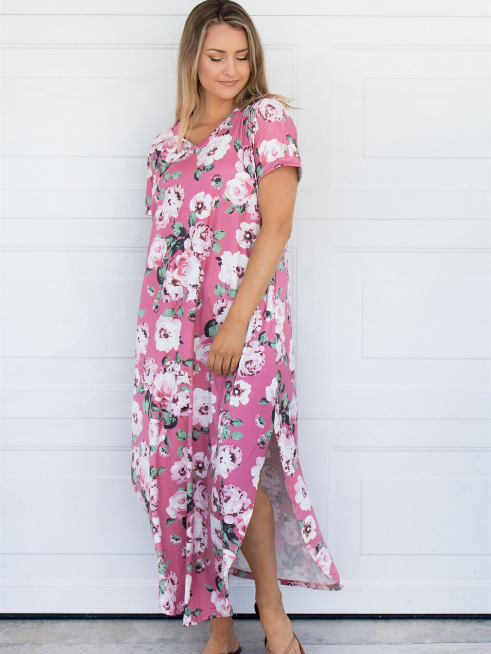 Floral Relaxed Maxi - Pink