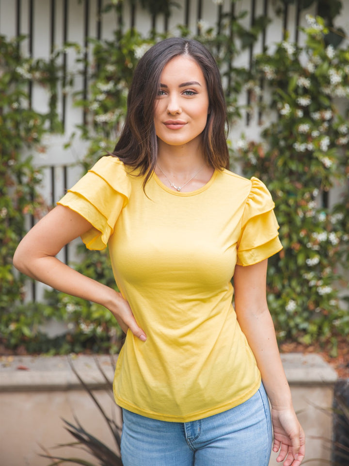 Ruffle Sleeve Rebekah Top