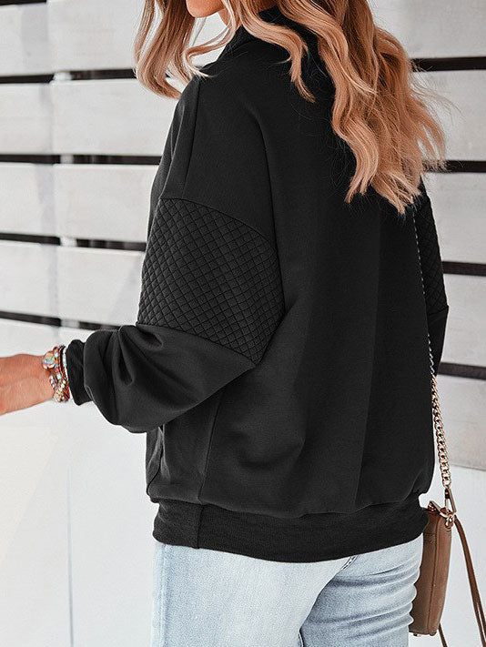 Quilted Quarter Zip Pullover