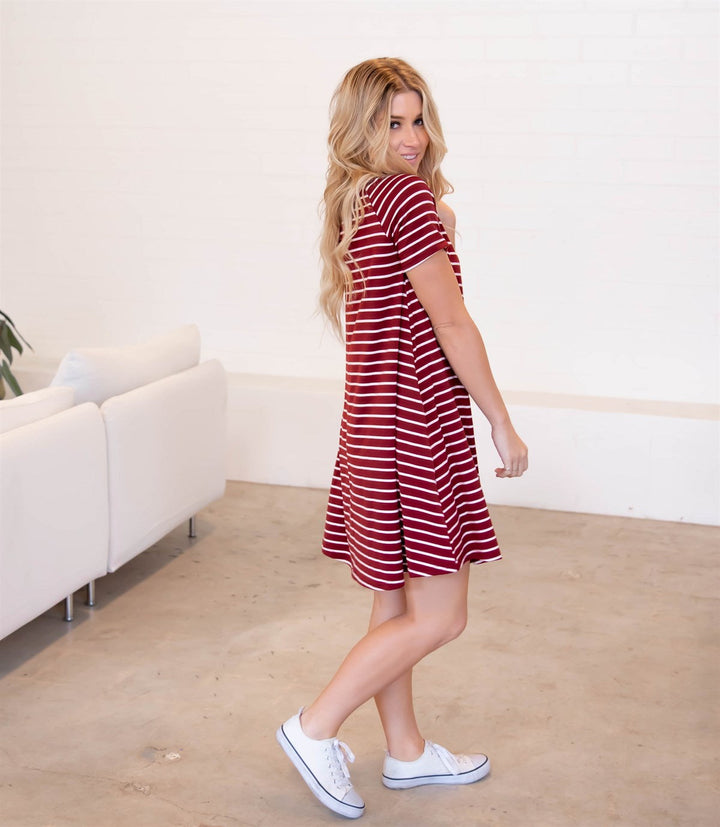 Striped Delilah Swing Dress