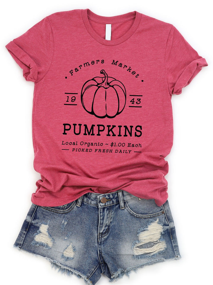 Farmers Market Pumpkins Graphic Tee