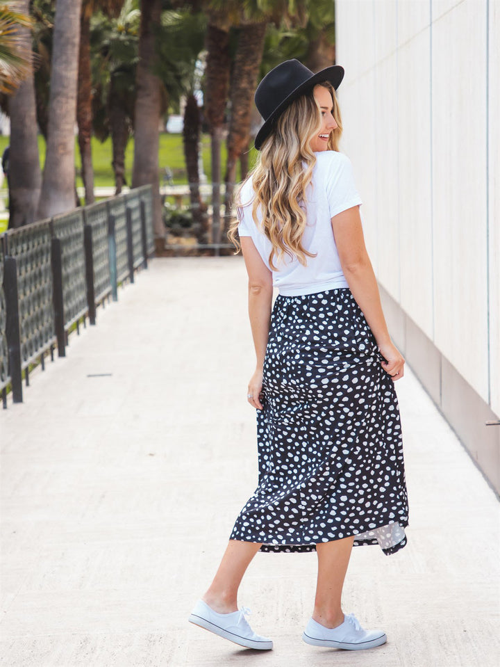 Ruched Detail Midi Annabelle Skirt