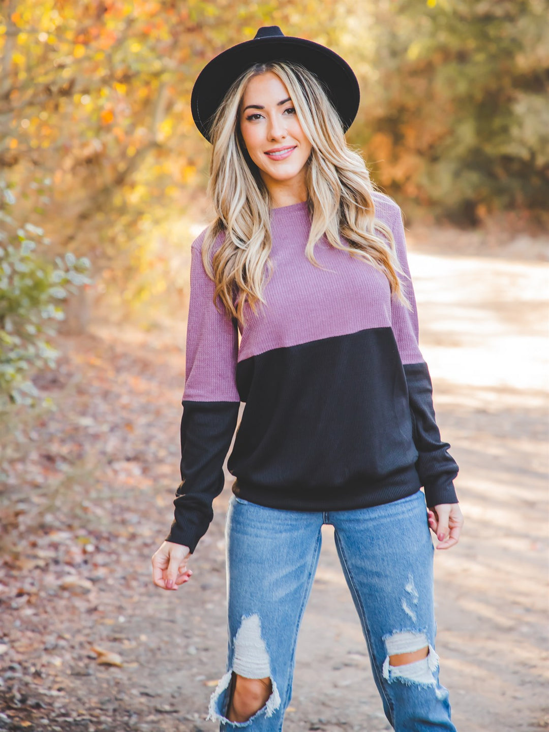 The Mel Top - Mauve