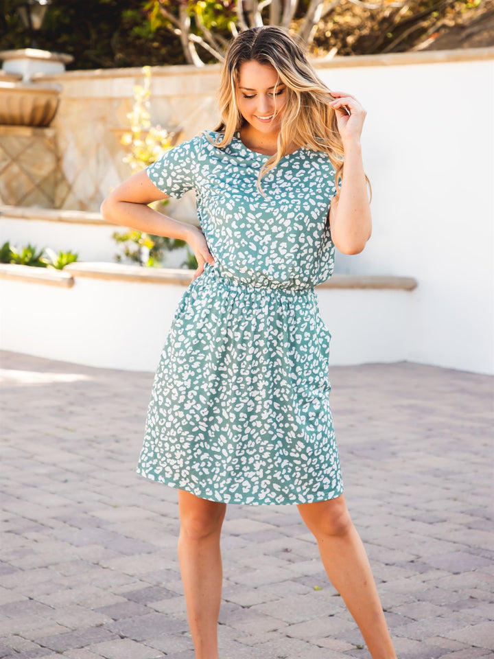 Cinched Waist Pocket Roxanne Dress