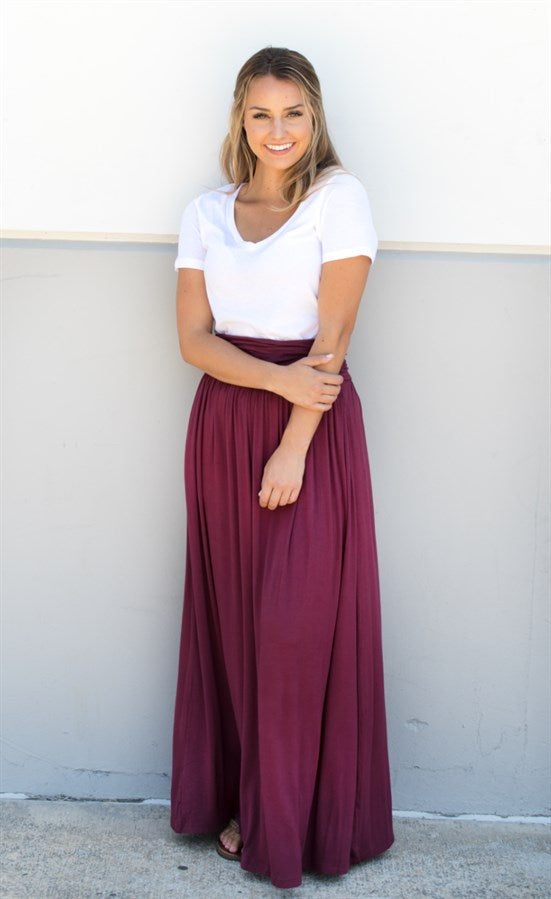 Pocket Maxi Skirt - Tickled Teal LLC