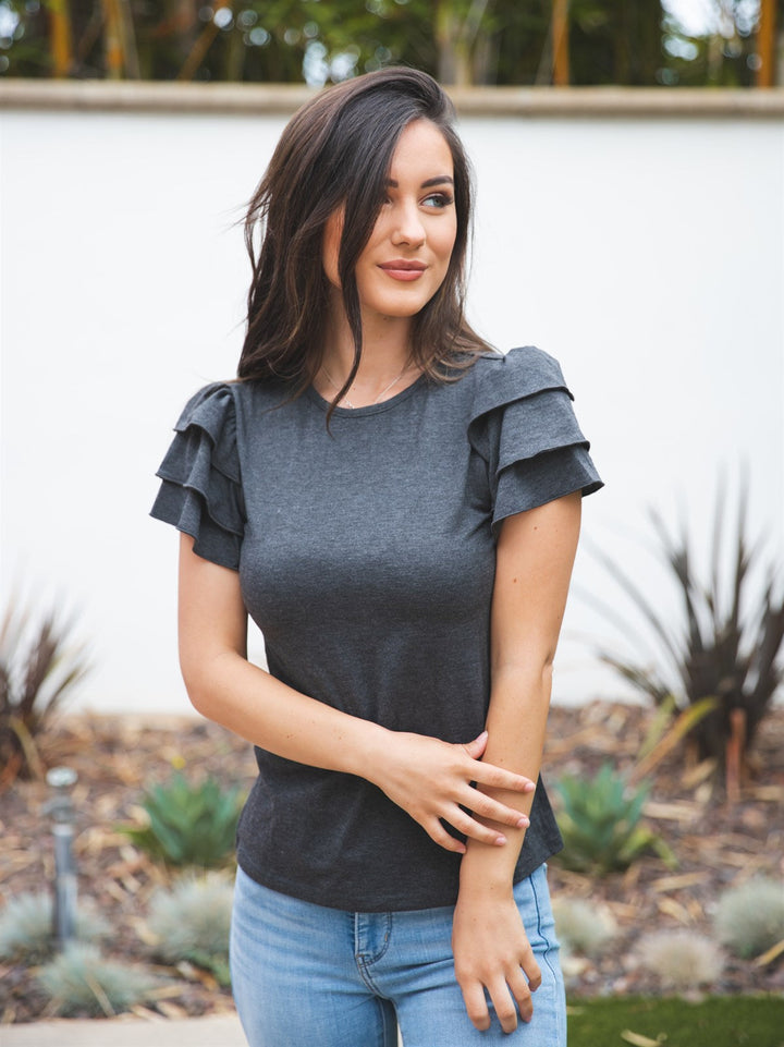 Ruffle Sleeve Rebekah Top